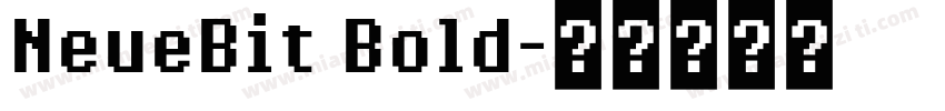 NeueBit Bold字体转换